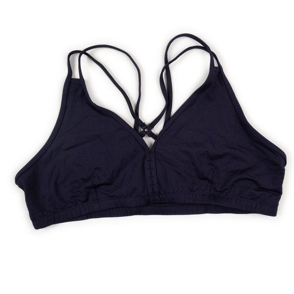 NEW WHISPER navy racerback yoga sports bra size 1X - Picture 1 of 4